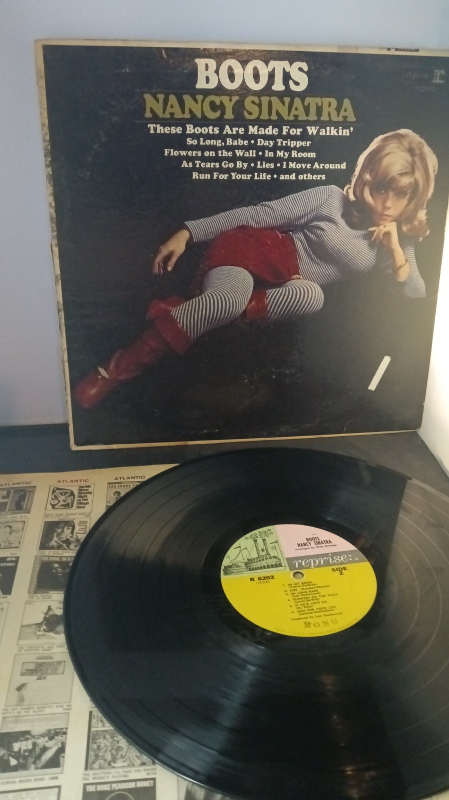 Nancy Sinatra Boots Vinyl Record LP Reprise RS 6202 Stereo Vintage VG W/ Insert