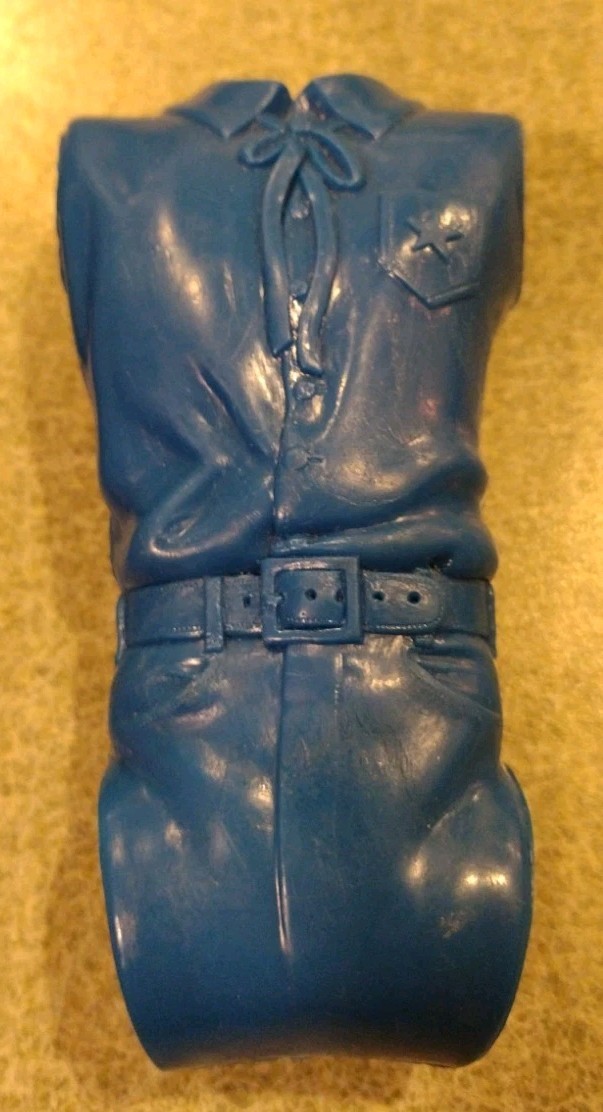 1960's-70's Marx Johnny West Sheriff Garrett Royal Blue Body Torso Good Cond
