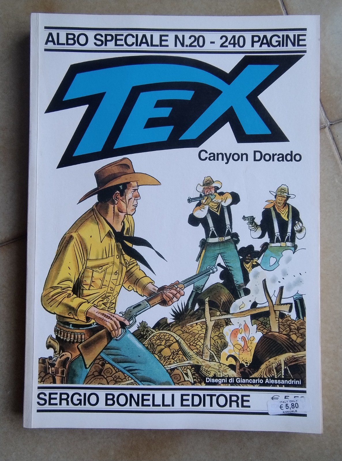 TEX Speciale (Texone) n. 20- Canyon Dorado con disegni di G. Alessandrini