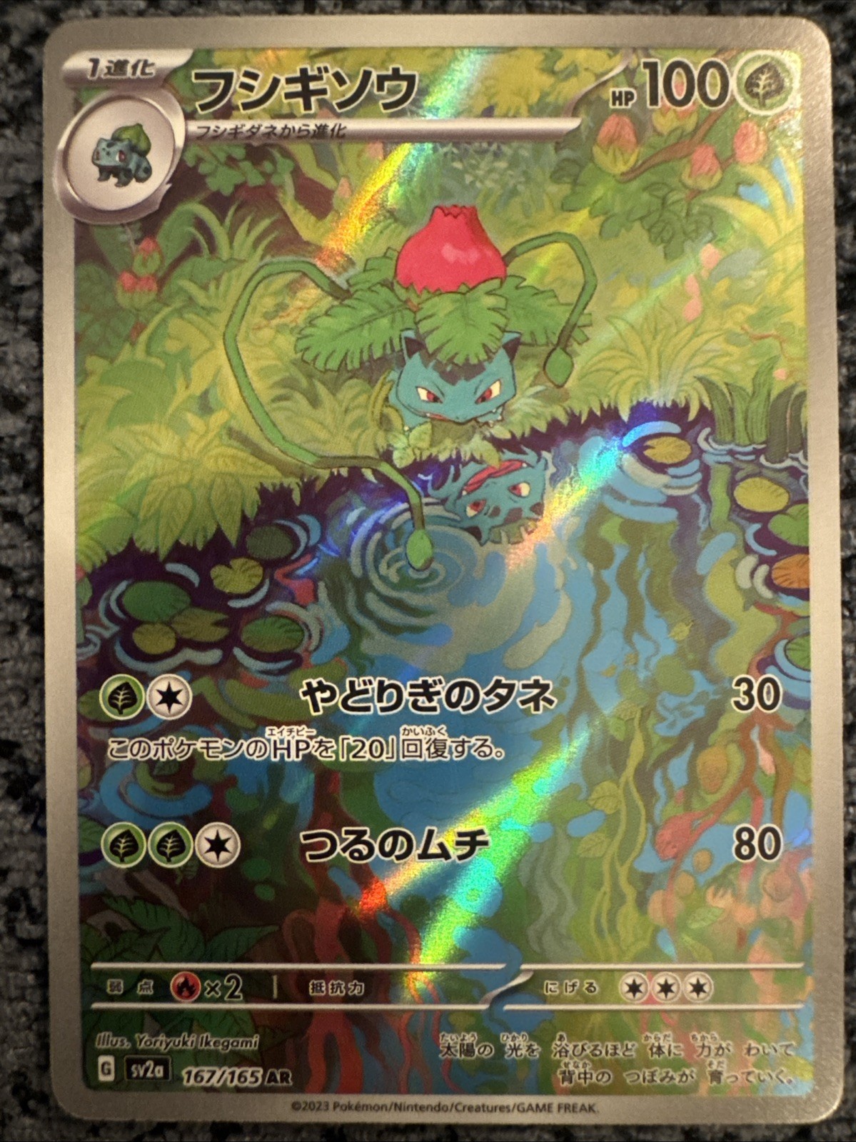 Ivysaur 167/165 Sv2a: Carta Pokemon 151 Holo (giapponese)