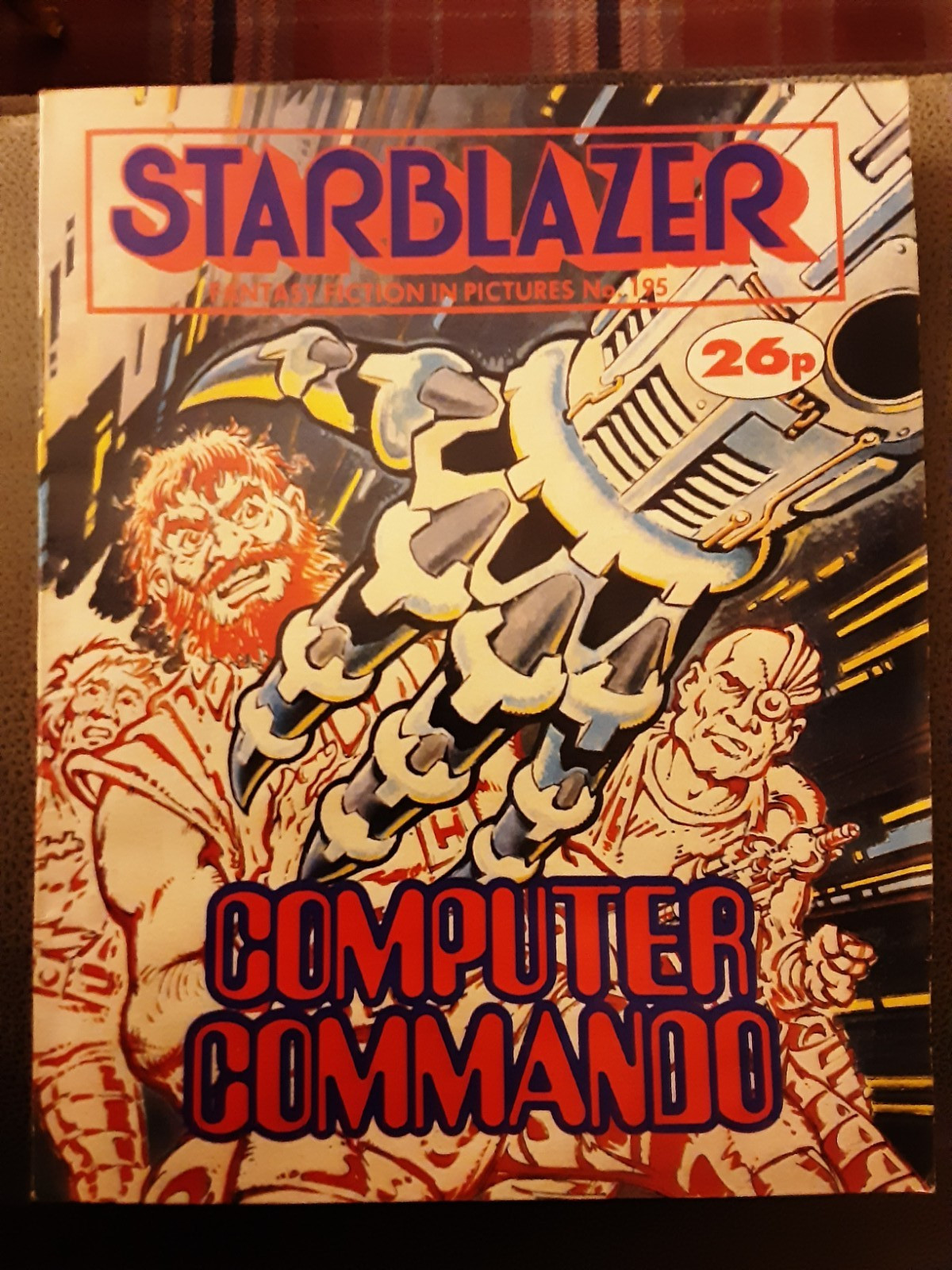 STARBLAZER FANTASY FICTION IN PICTURES COMIC NO 195 "COMPUTER COMMANDO" 1987
