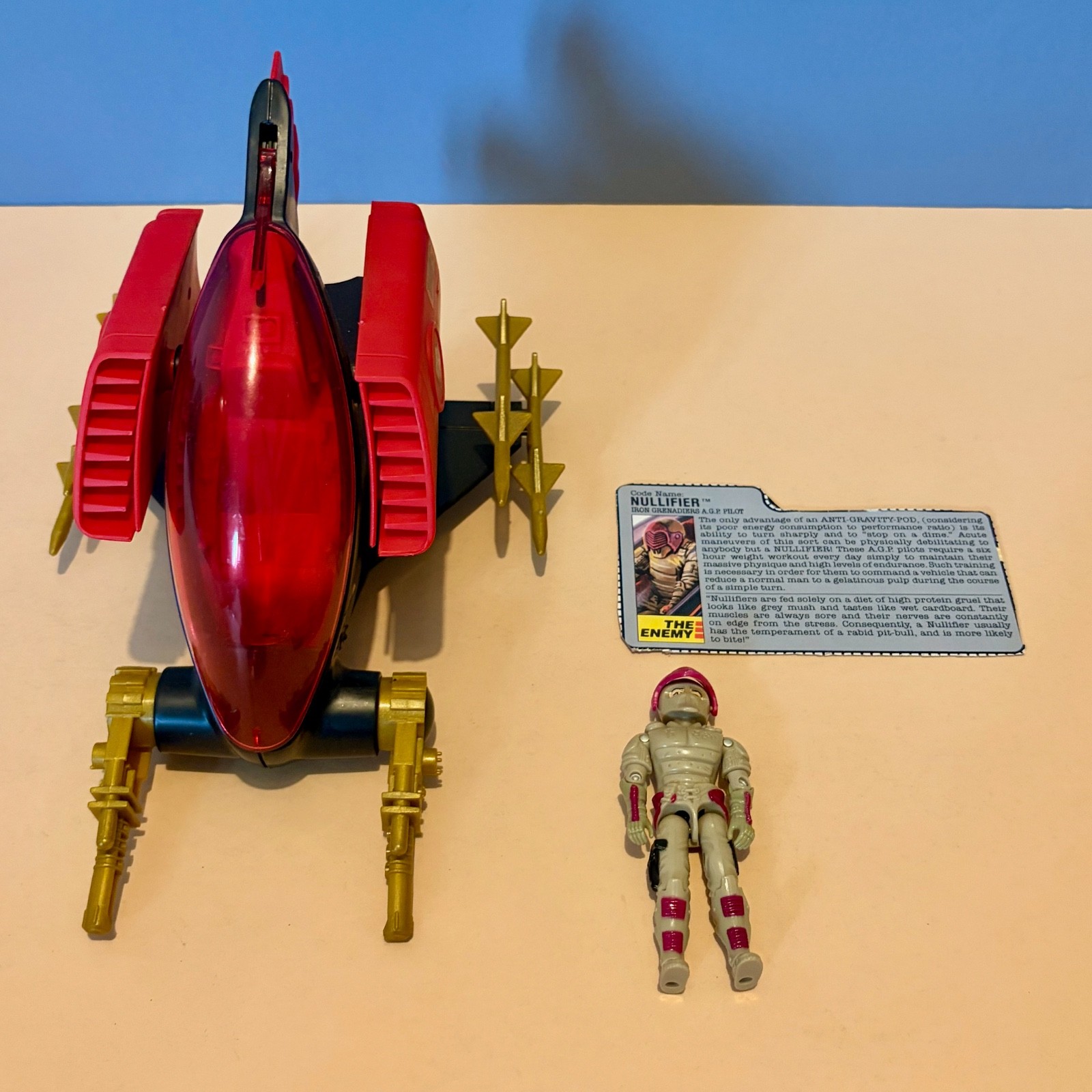 Vintage Action Force / G.I. Joe - 1988 A.G.P. Anti-Gravity Pod - With Nullifier