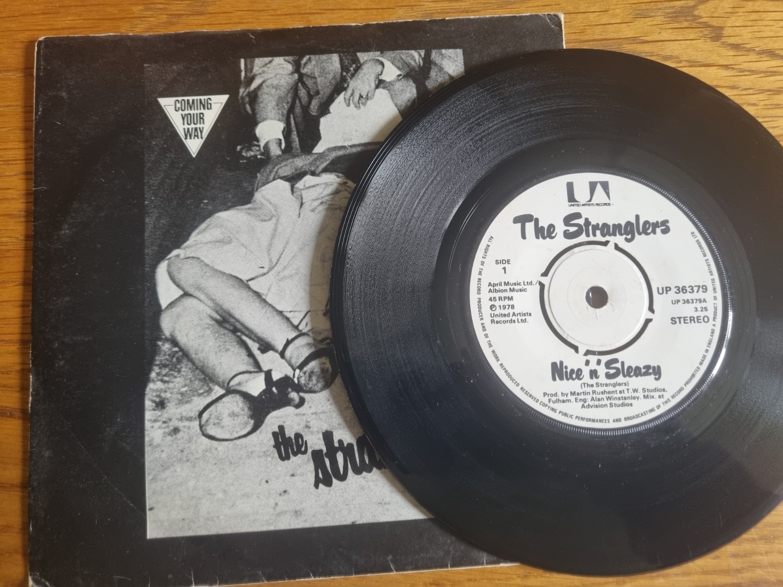The Stranglers – Nice 'n' Sleazy 1978 United Artists Records UP 36379 7” Punk