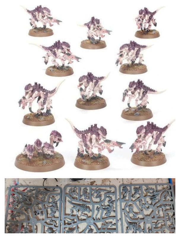 10 Termagantes y enjambre devorador tiranidos Warhammer40k