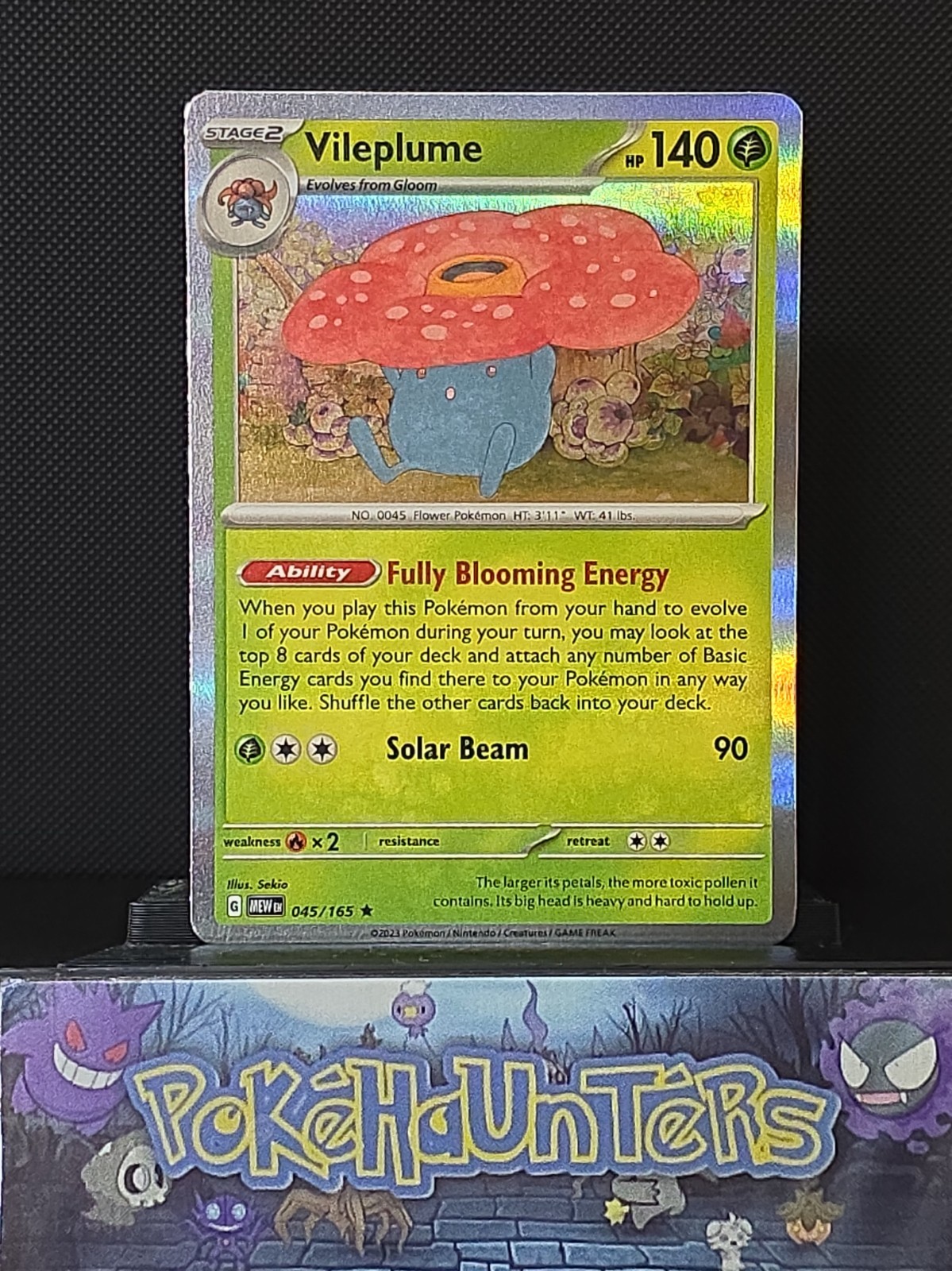 Pokemon Card Vileplume 045/165 Reverse Holo Rare SV 151 NM 