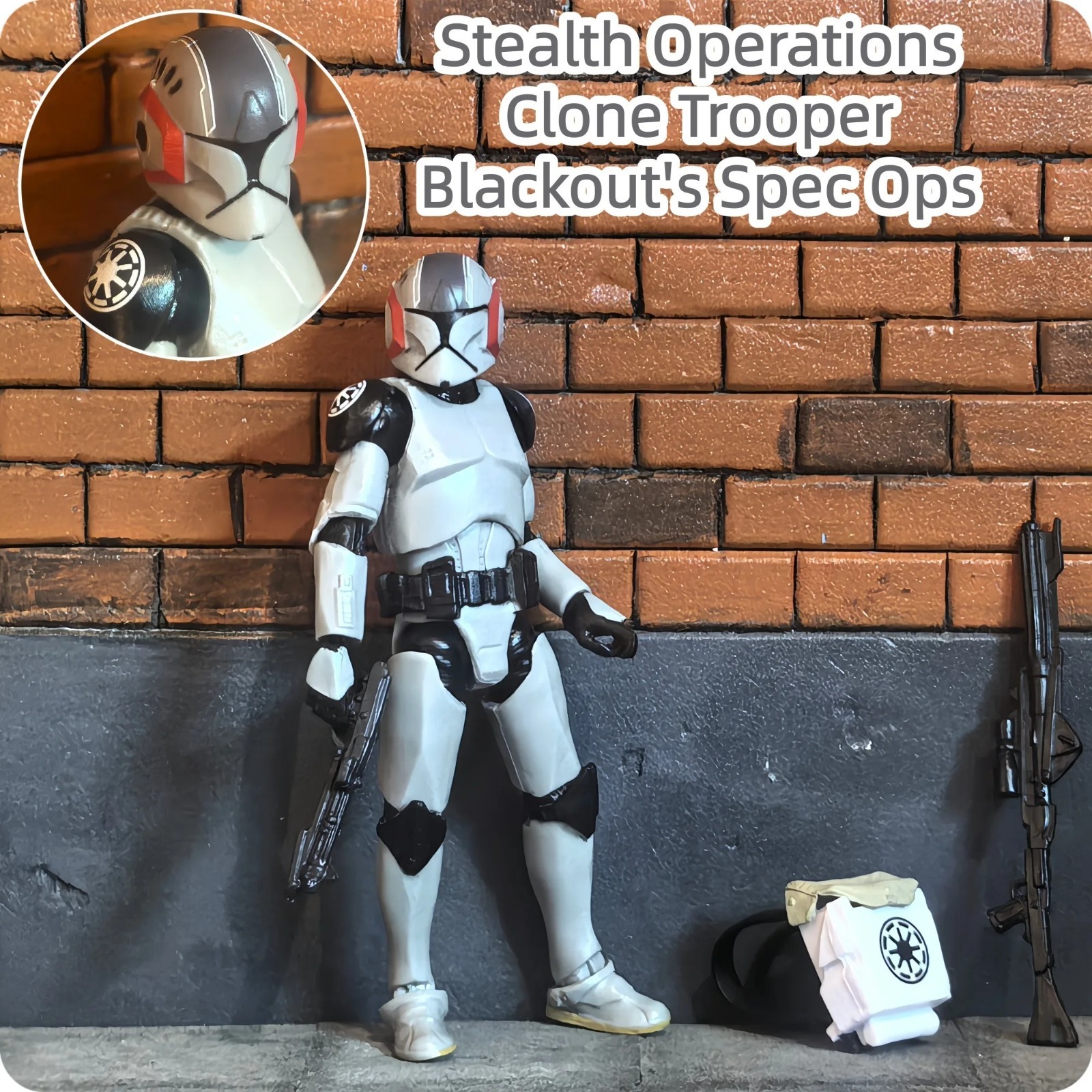Star Wars 3,75 pollici 1/18 P1 ARF Trooper Blackout Capitano Rex Comandante Figure Giocattoli