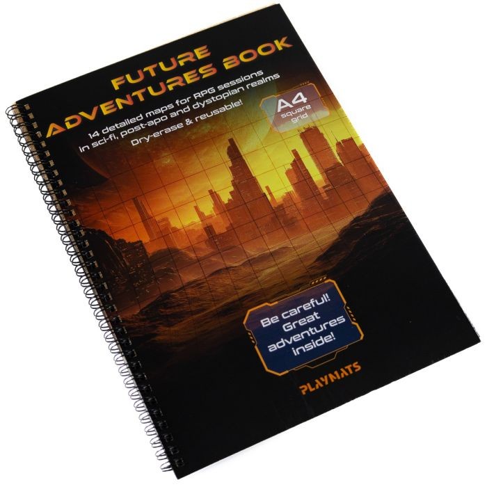 LIBRO DI GIOCO DI RUOLO A4 TAPPETINO LAVABILE LIBRO DI AVVENTURE FUTURE - SCI-FI