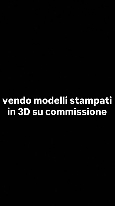 modelli stampati in 3D su commissione