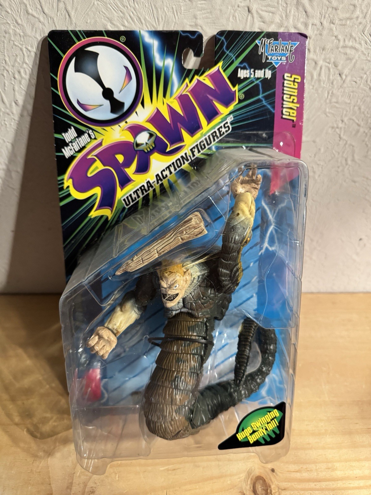 Modellino Spawn Sansker variante volto umano NISP serie 6 nuovo