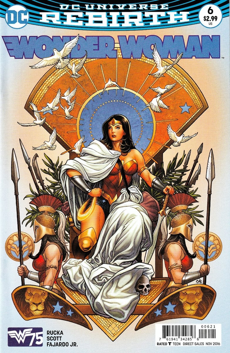 WONDER WOMAN #6 (2016) RUCKA / SCOTT ~ VARIANTE FRANK CHO ~ NON LETTO QUASI NUOVO