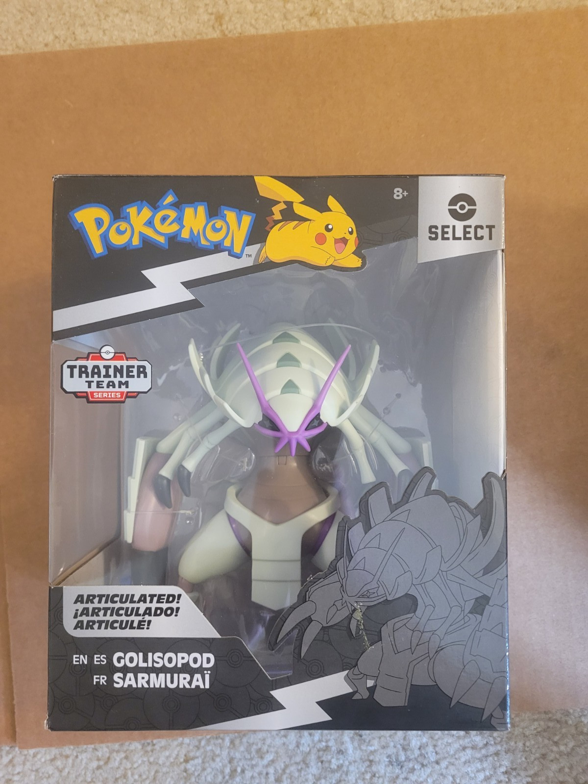 Jazwares Pokemon Select Trainer Team Golisopod 6" Figure 2024 BRAND NEW SEALED
