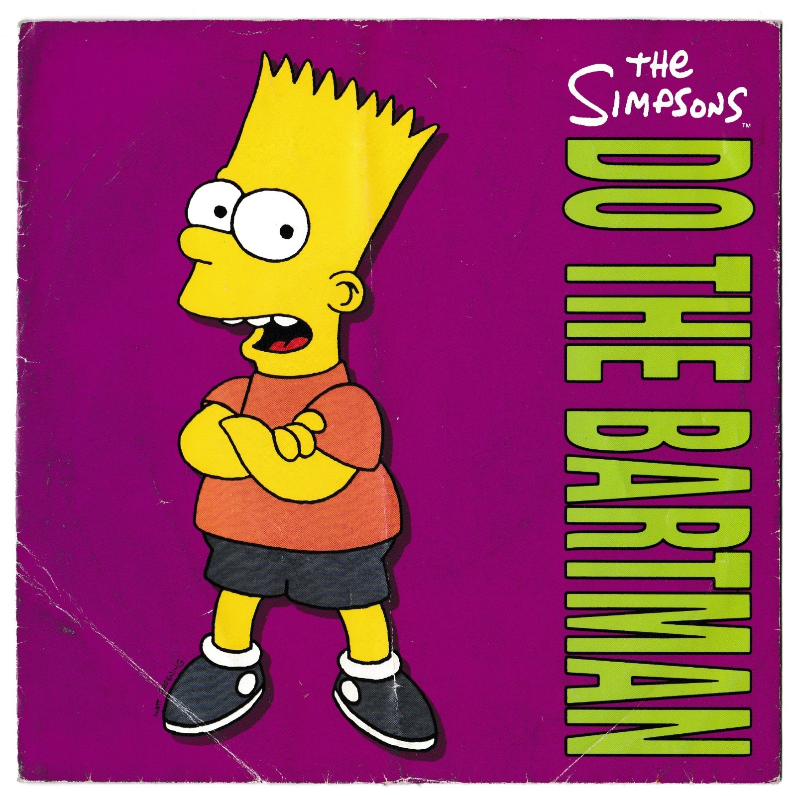 The Simpsons – Do The Bartman - 1991 - Geffen UK 7" Vinyl