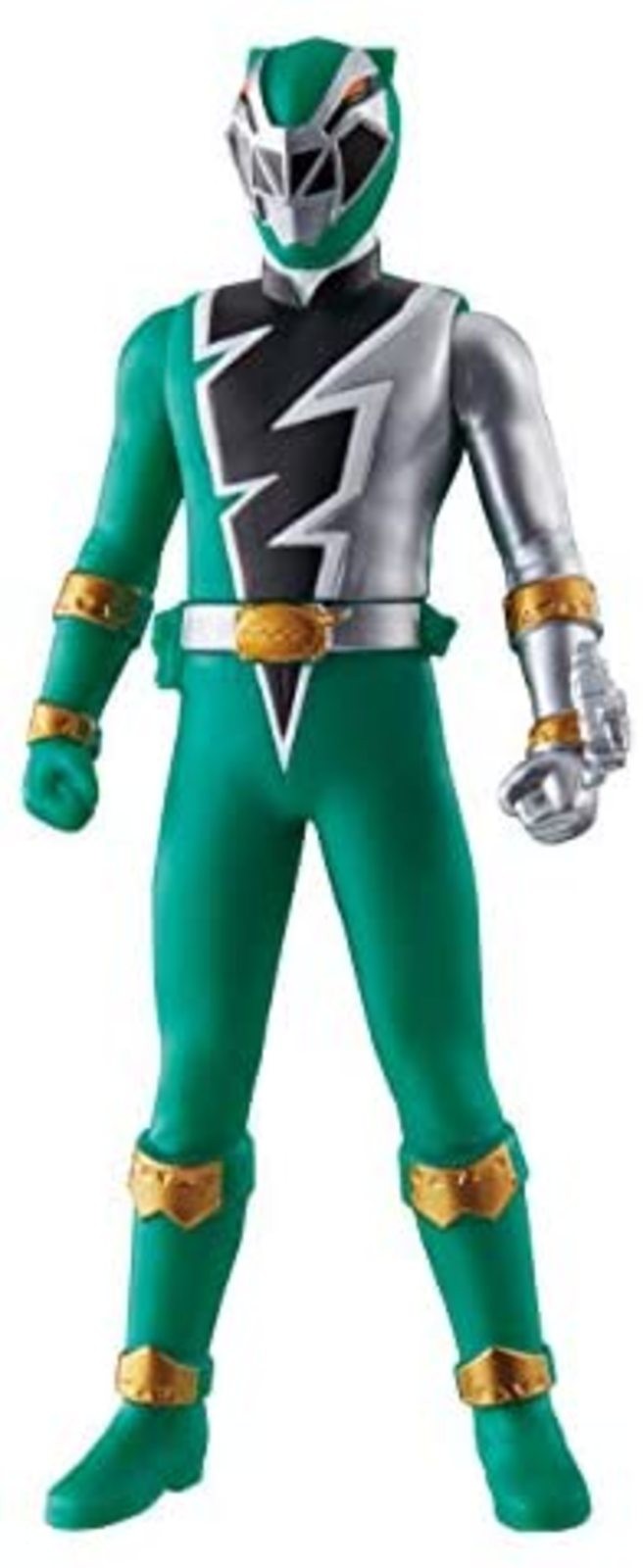 Kishiryu Sentai Ryusoulger Sentai Hero Series 04 Ryusou verde vinile morbido Giappone