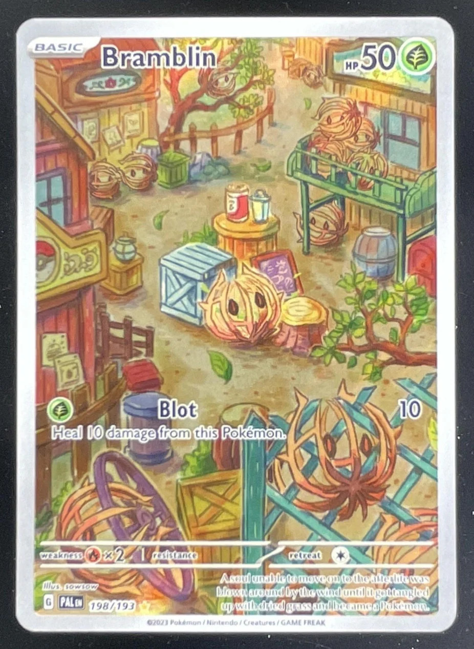 Pokemon 2023 Scarlatto e Viola Paldea Evoluto #198/193 Bramblin Illustrazione Raro