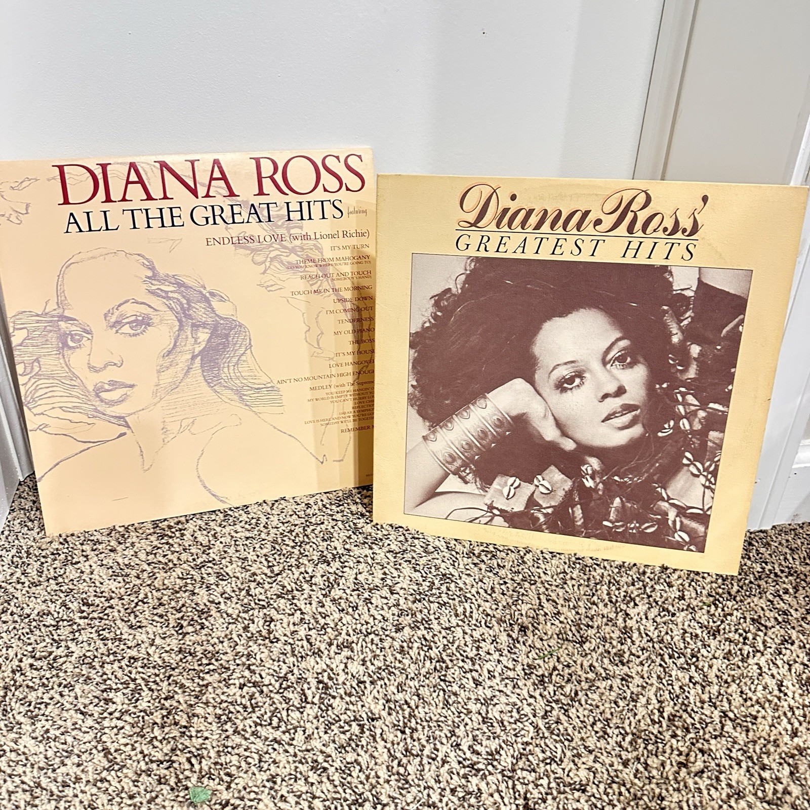Diana Ross All The Great Hits Double LP Motown Records Endless Love READ