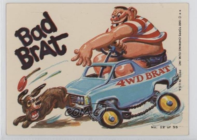 1980 Topps Weird Wheels Bad Brat #12 17vs