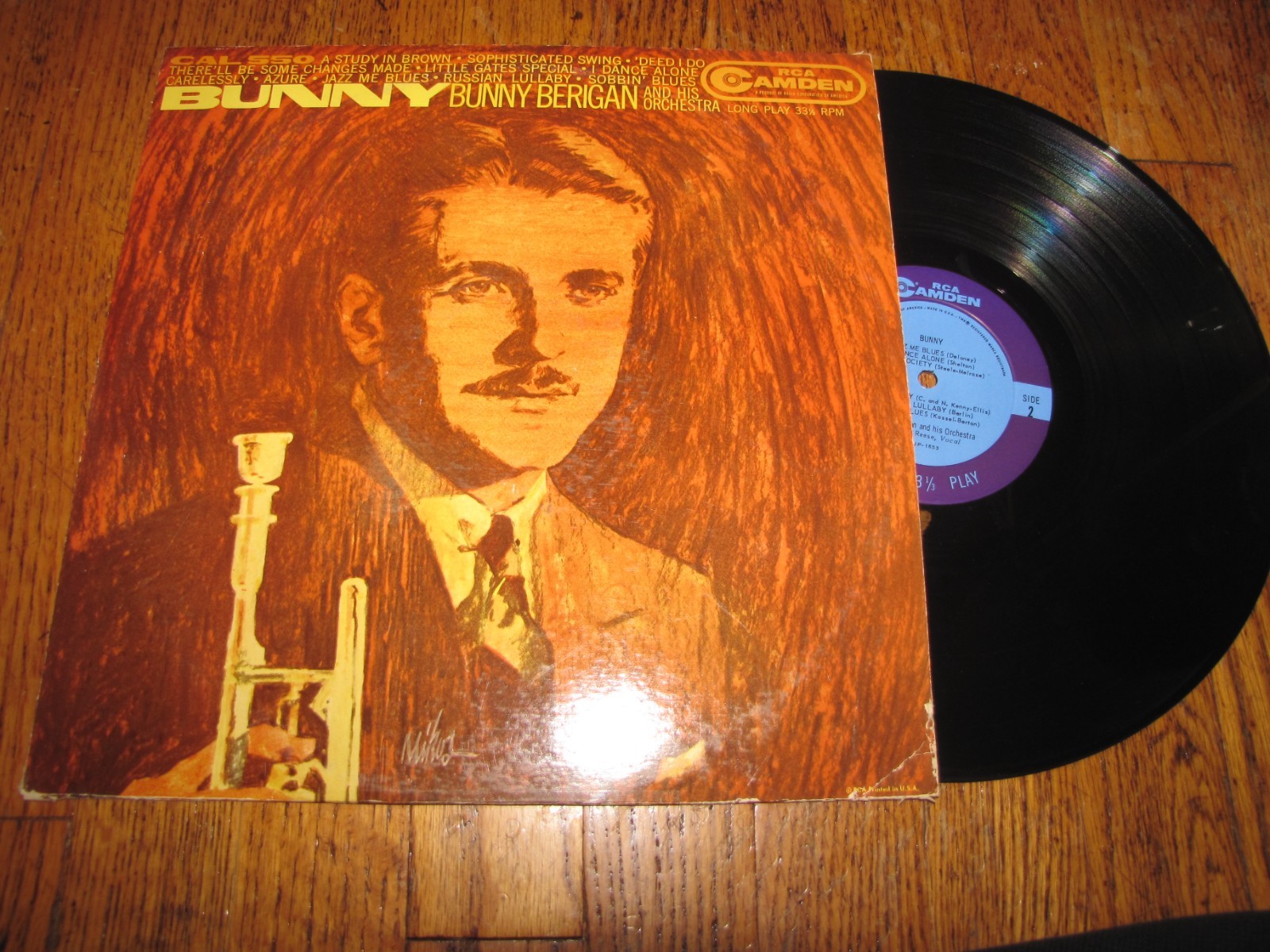 BUNNY BERIGAN - BUNNY - RCA CAMDEN RECORDS LP