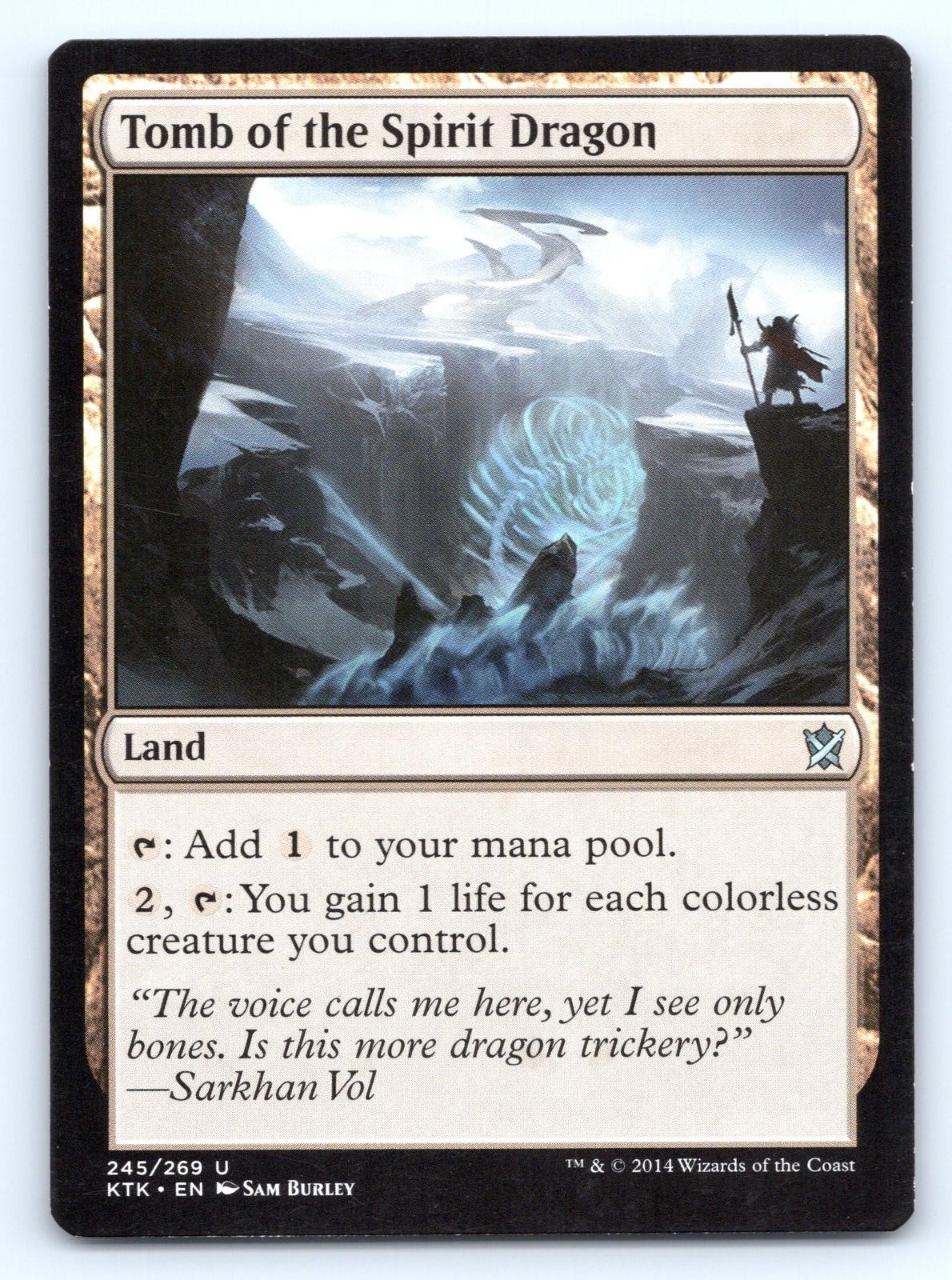 Tomba dello Spirito Drago 245 Non Comune Khan di Tarkir Magic: The Gathering LP
