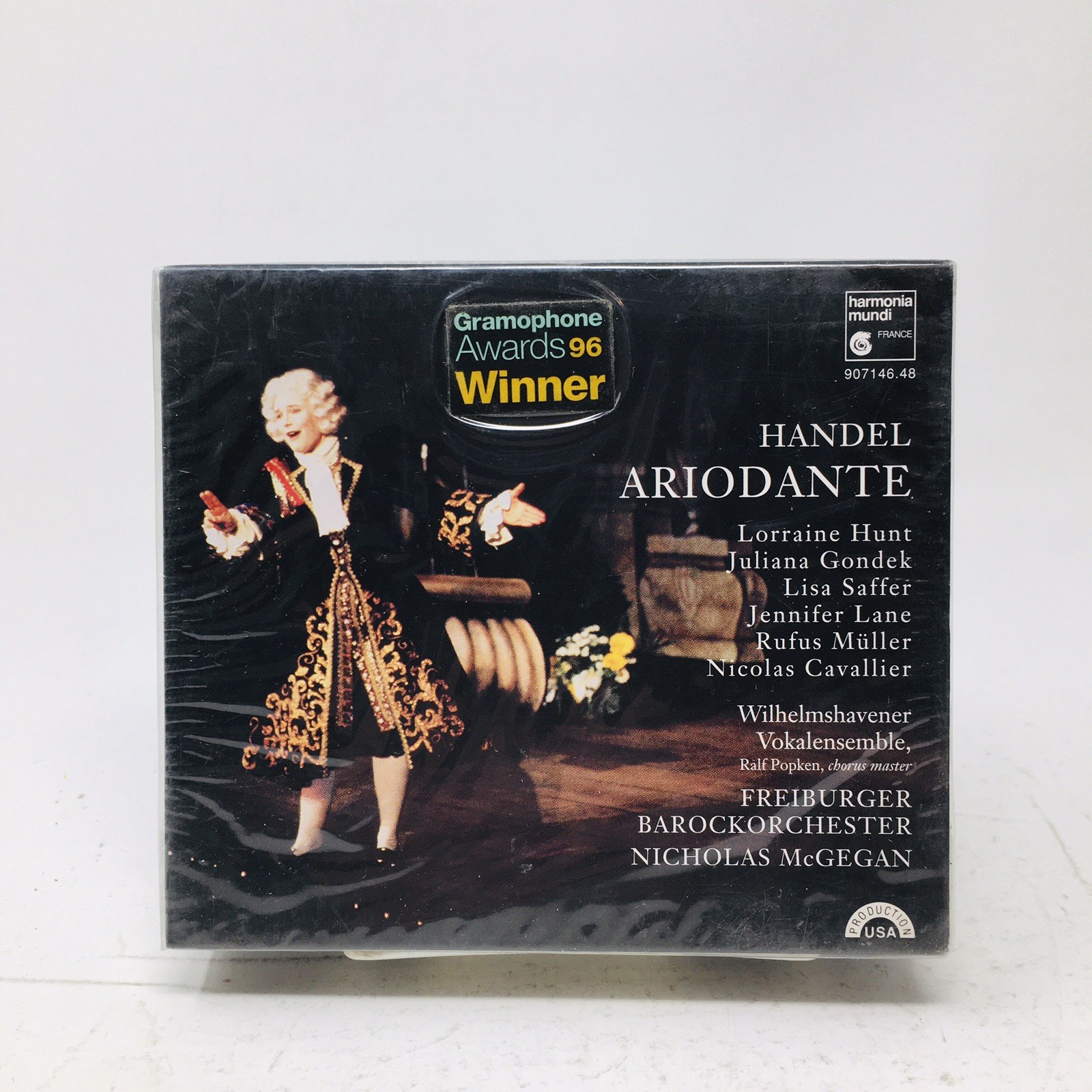 Handel Ariodante - Nicholas McGegan 3 CD Set 1995 Harmonia Mundi Classical