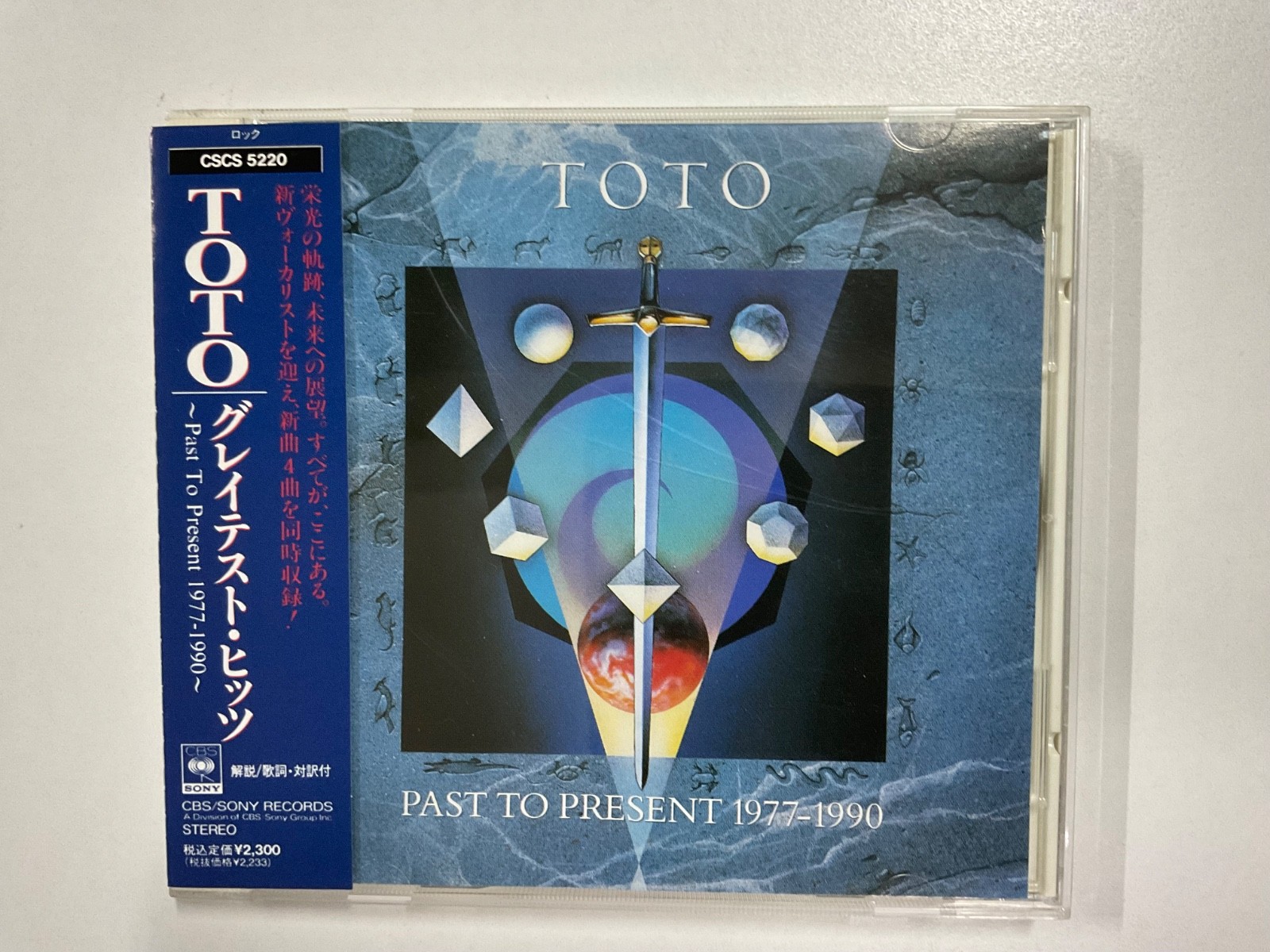 TOTO - Past To Present 1977-1990 CD (1990) Japan Pressing CSCS-5220 with OBI