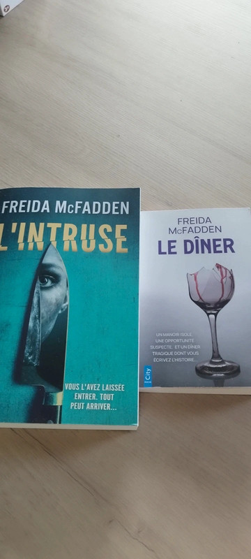 Lot deux livres de Freida Mc fadden neufs L'intruse et le diner