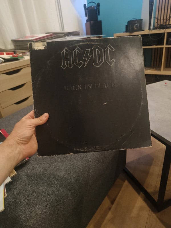 Vynile ACDC Black in black