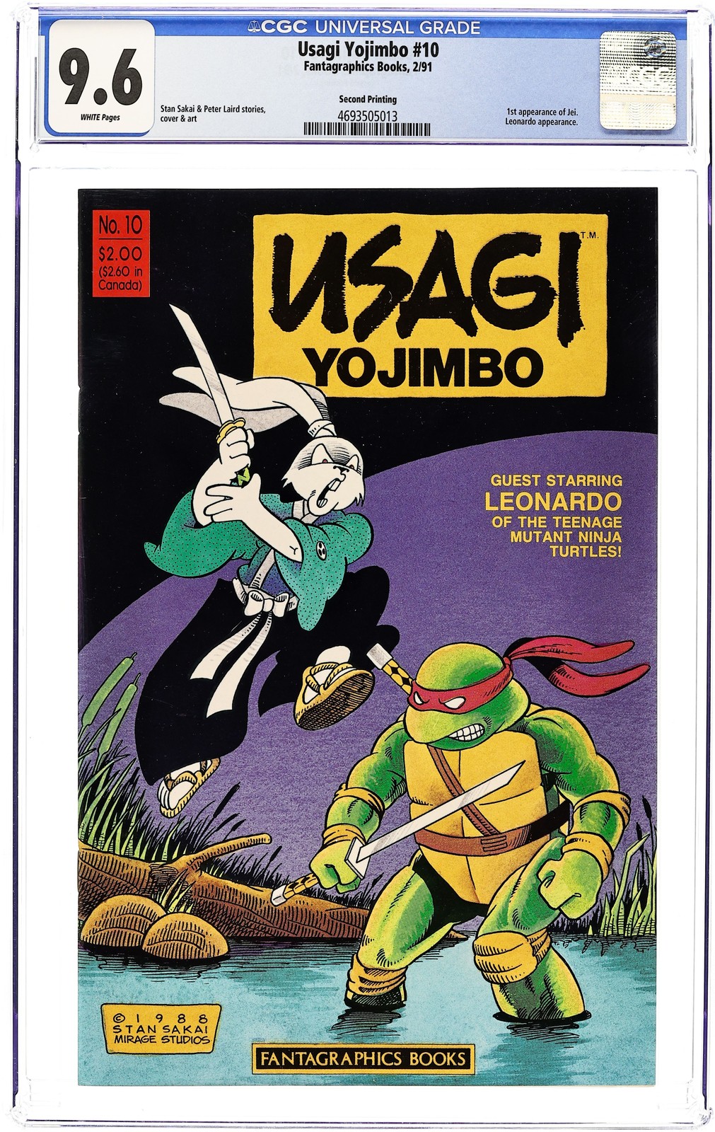 Usagi Yojimbo #10REP CGC 9.6 1988 4693505013