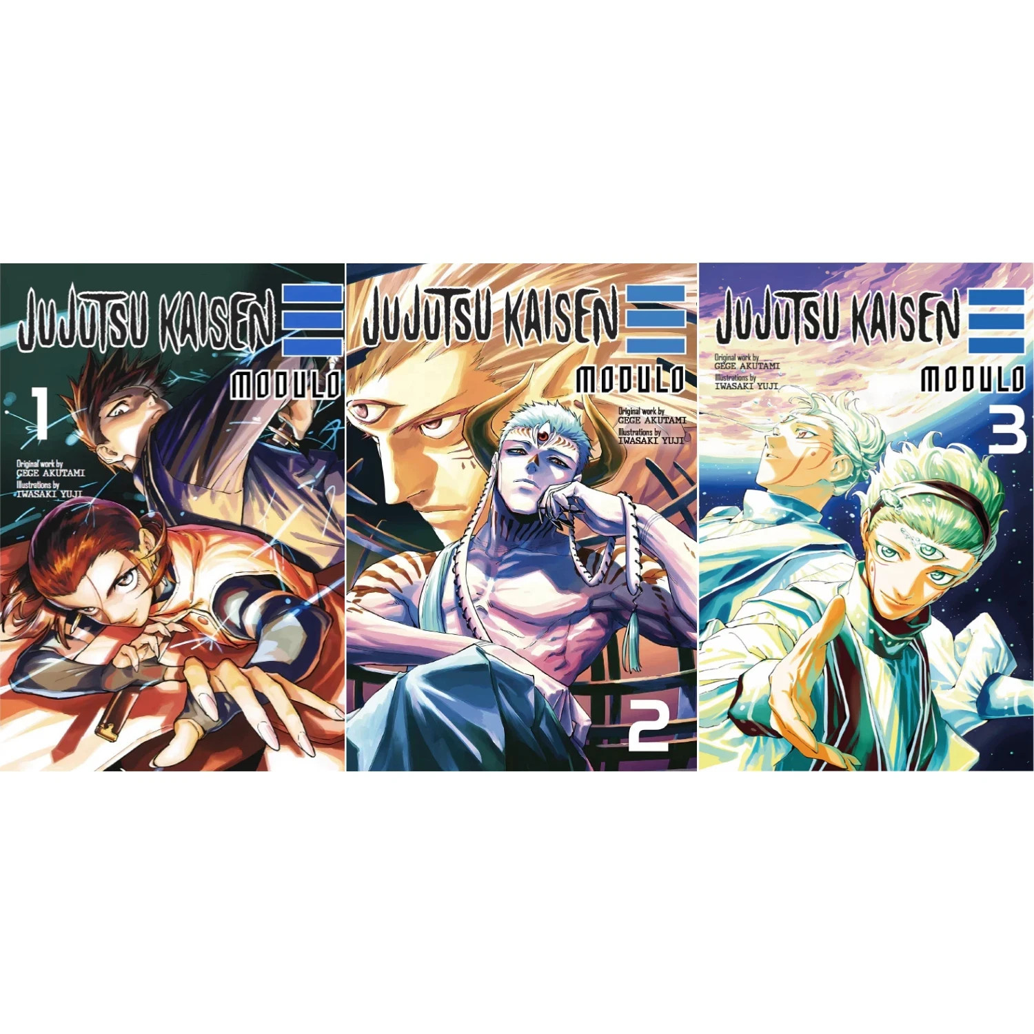 Jujutsu Kaisen Modulo Manga Volume 1-3 Set Completo Versione Inglese Fumetti
