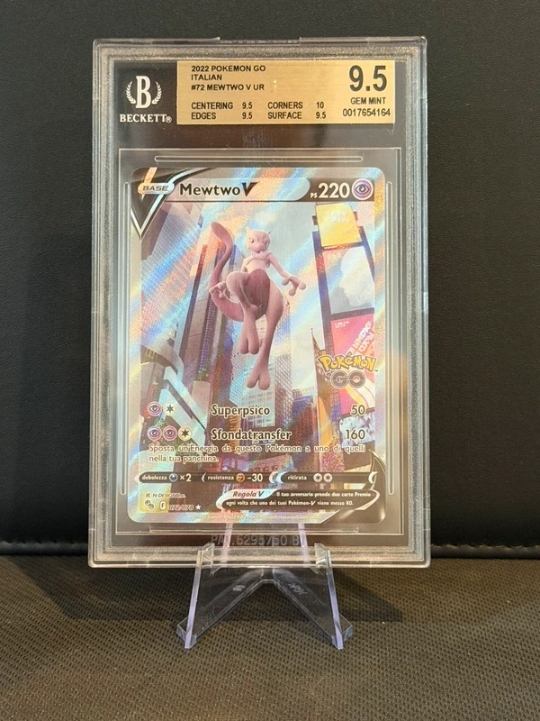 Carta Pokémon Mewtwo V BGS 9,5 ita