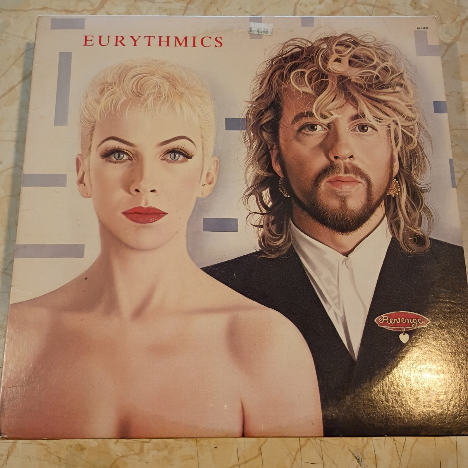Eurythmics. Revenge. EX Vinyl LP. 1986. Vg+ Cover. 
