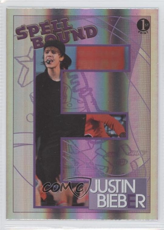 2010 Panini Justin Bieber Spellbound Foil prima stampa Justin Bieber #11 2u3