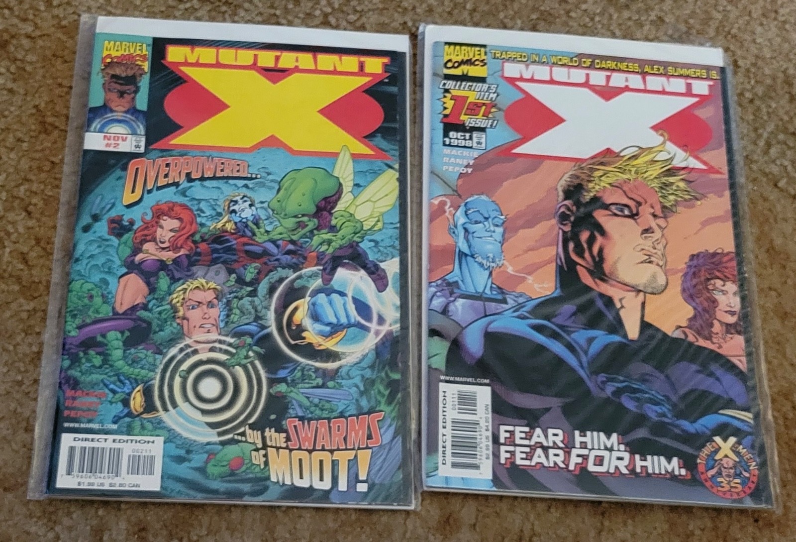 Mutant X #1, 2 (Marvel Comics 1998) 9