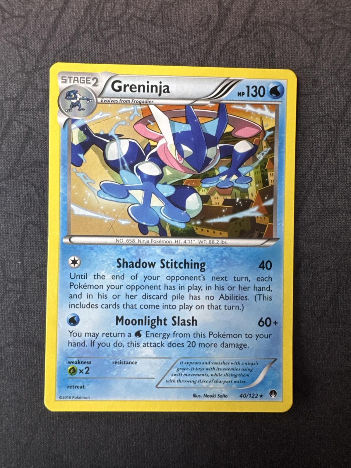 Pokemon regolare Greninja 40/122 punto di rottura