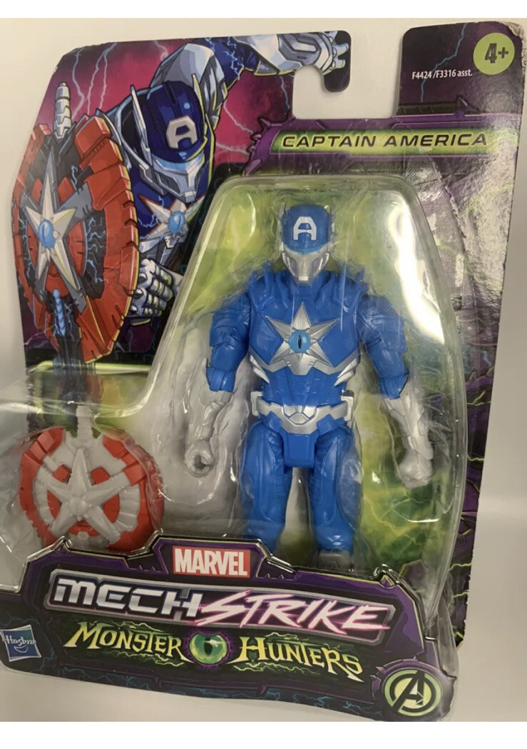 Modellino Captain America Marvel Avengers Mech Strike Monster Hunters nuovo con scatola