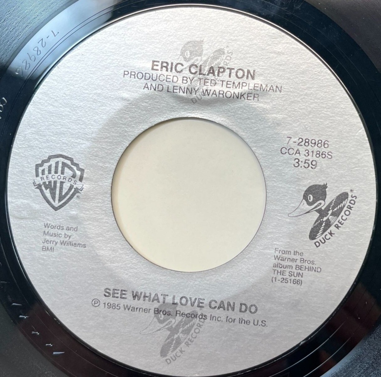 Eric Clapton See What Love Can Do / Shes Waiting 45 Classic Rock 1980s Vinyl