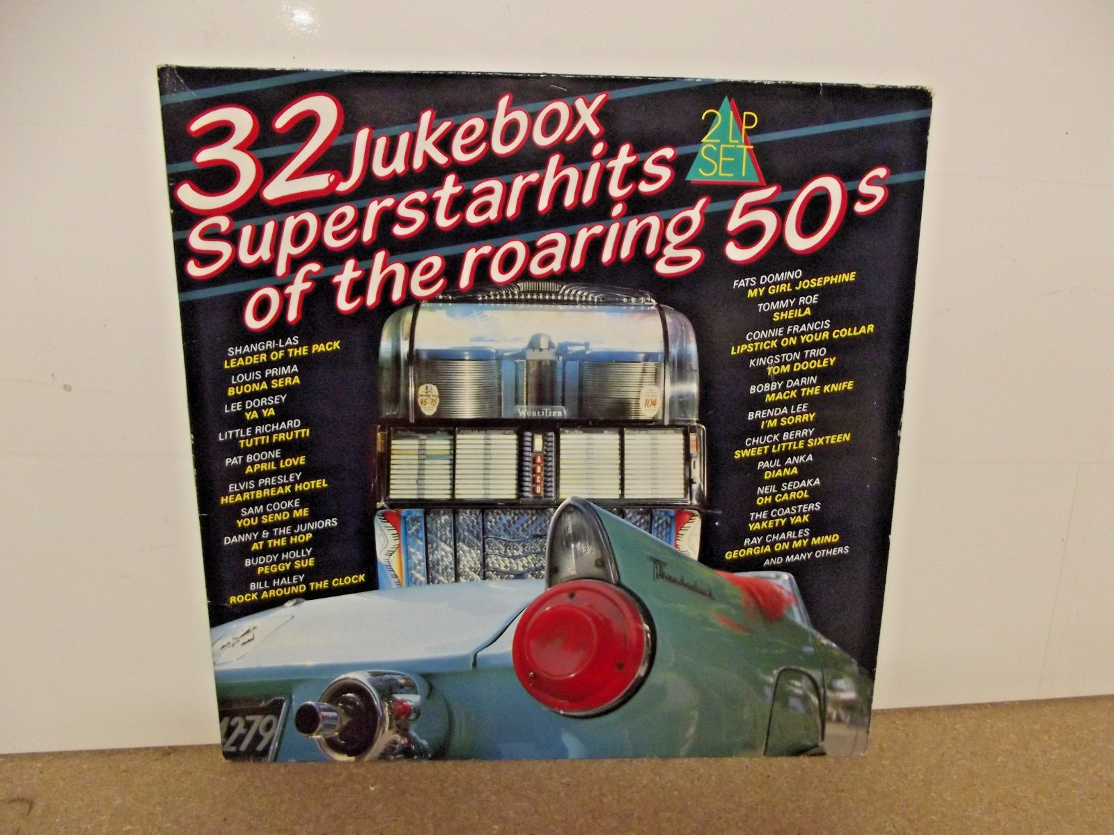 32 Jukebox Superstarhits of the Roaring 50's 2 LP Set Vinyl Album Oldies Rock
