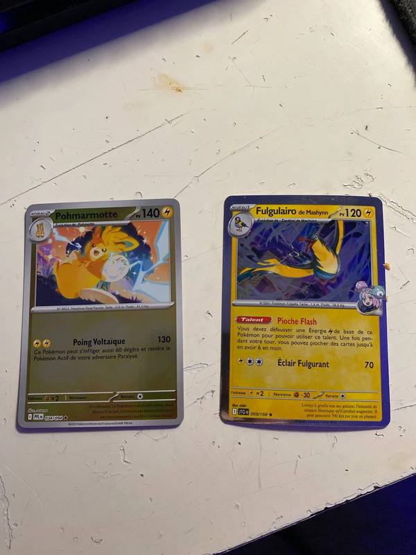 Lot de 2 cartes Pokémon