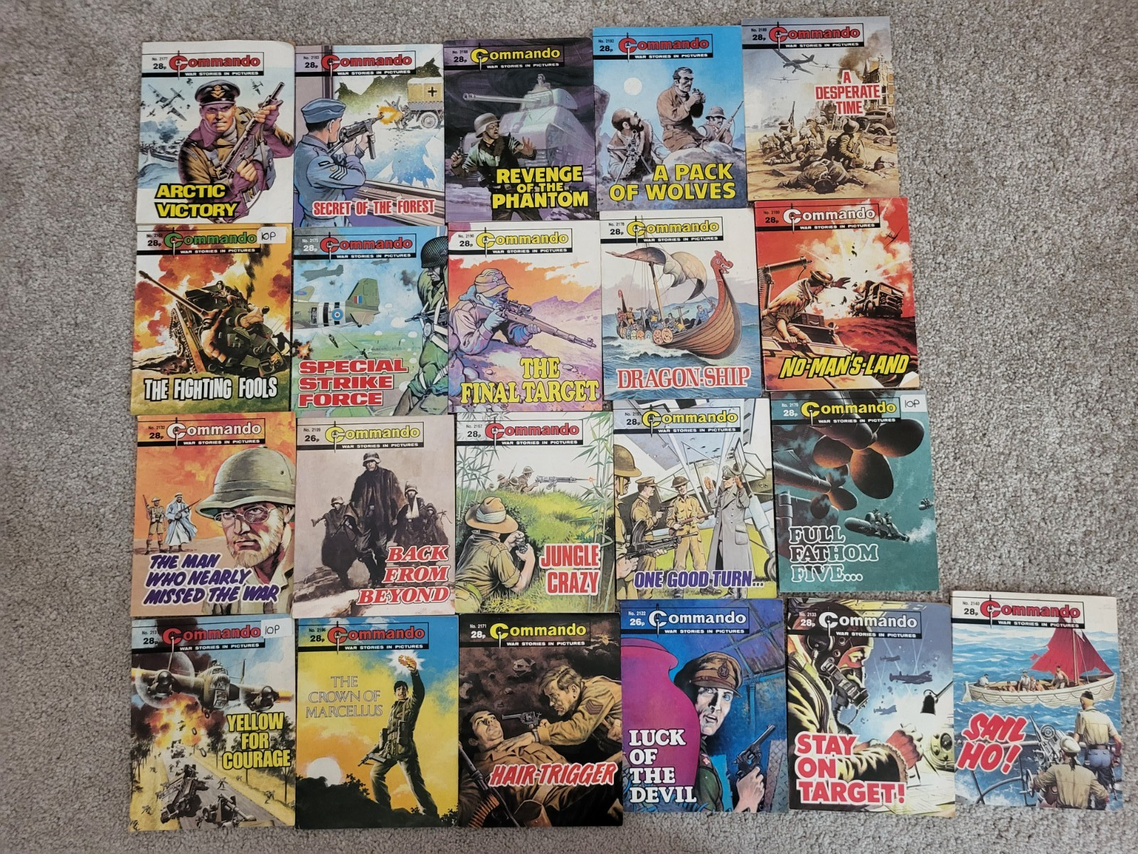 Commando comics bundle various from 2109 to 2196