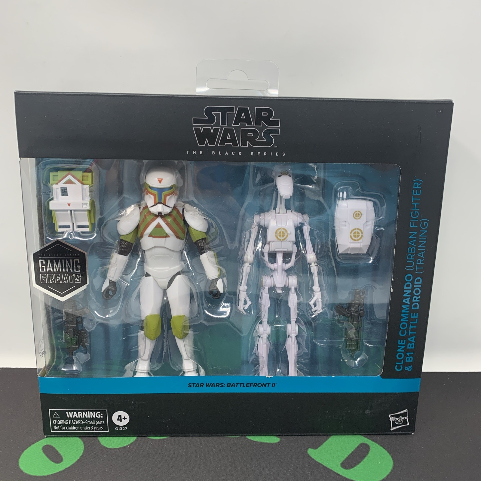 Star Wars Battlefront II Black Series Clone Commando & B1 Battle Droid Sealed
