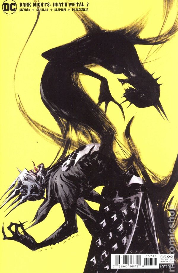 Dark Nights Death Metal #7D variante Jae Lee quasi nuovo 2021 immagine stock