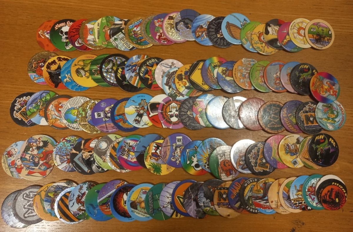 Lotto di Pog misti 1° e 2° serie  + Kini + Vari (gioco collezionabile anni 90)