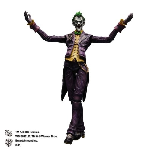 BATMAN TM ARKHAM ASYLUM PLAY ARTS Kai Joker PVC Painted Action Figure Japan