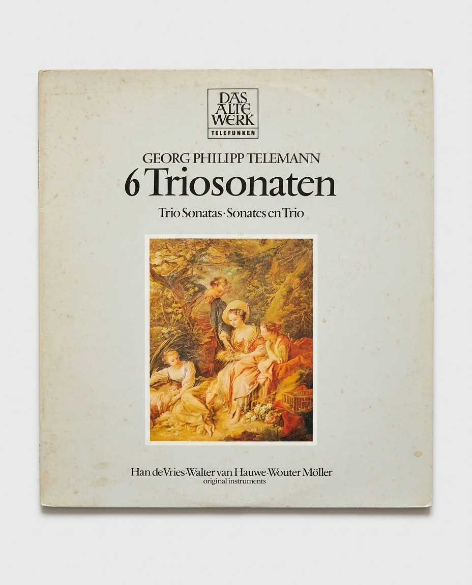 Disque vinyle 33 tours Georg Philipp Telemann - 6 Triosonaten