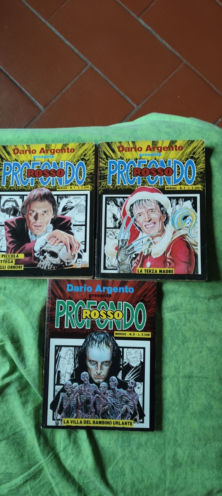 Dario Argento Profondo Rosso lotto 3 n. 1-3 (1990) mensile a colori ITA