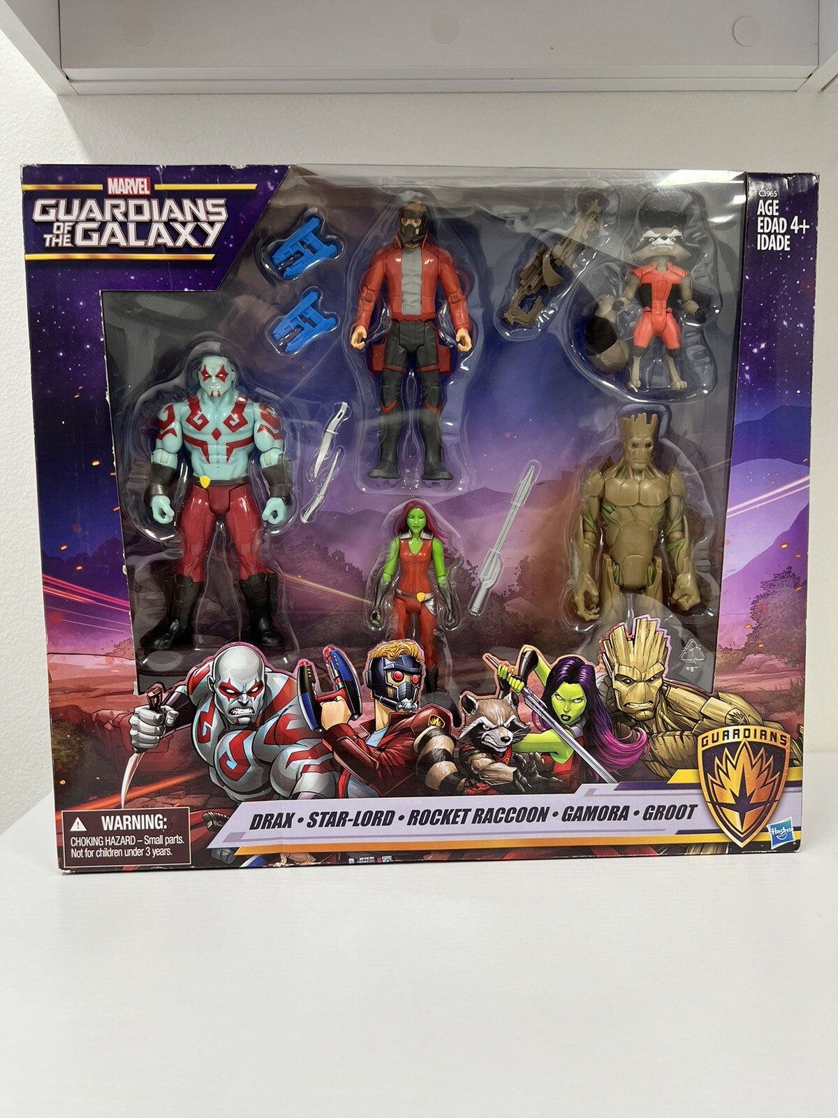 MARVEL GUARDIANI DELLA GALASSIA set 5 action figure cartone animato da collezione NUOVE