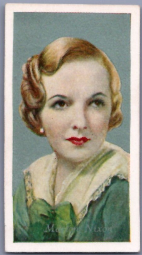 1934 Godfrey Phillips Film Favourites - Marion Nixon #38 - *EX*