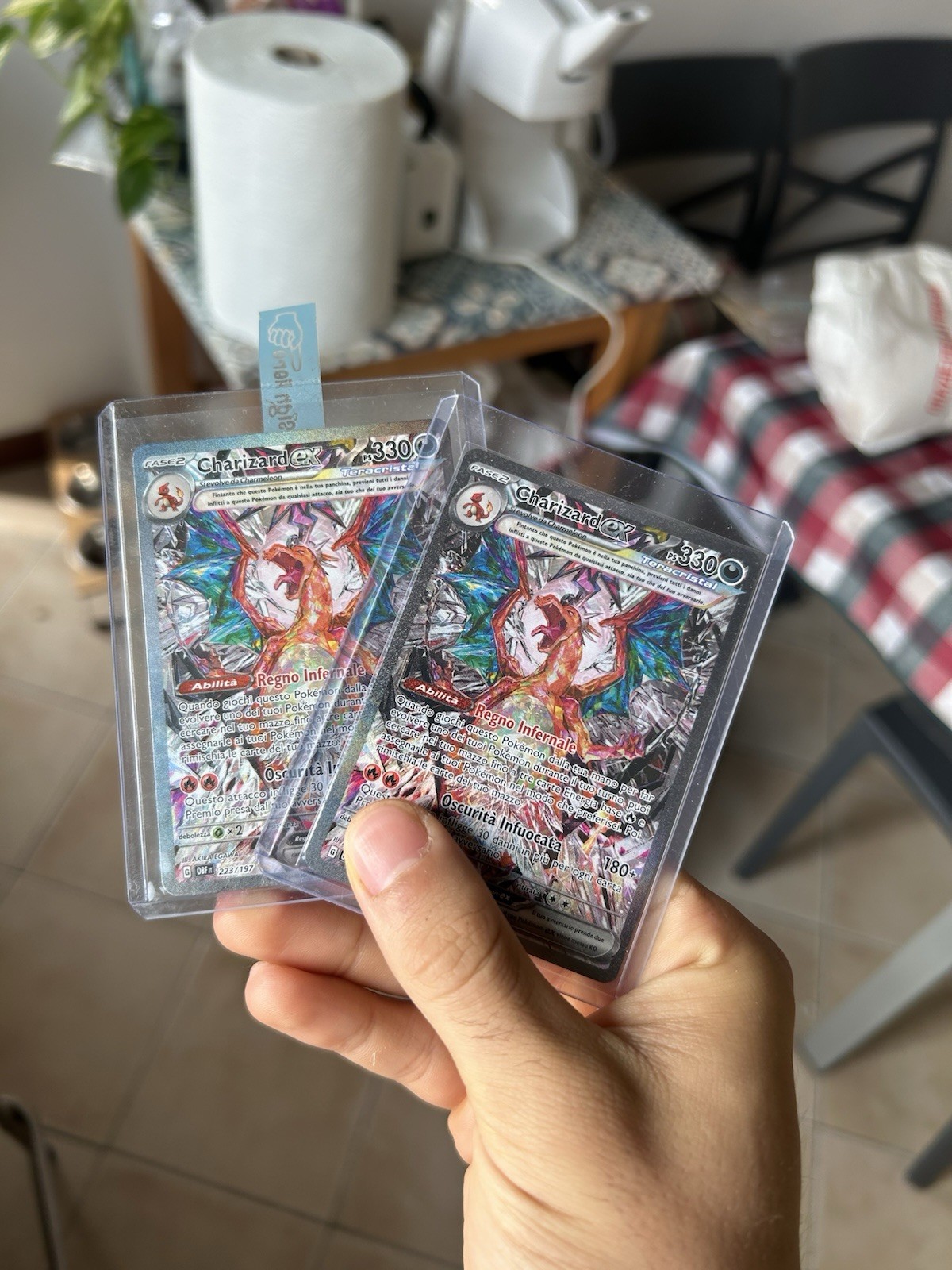 Pokémon Charizard ex 223/197 Lotto 2 carte ITA Full Art Foil 2023 TCG