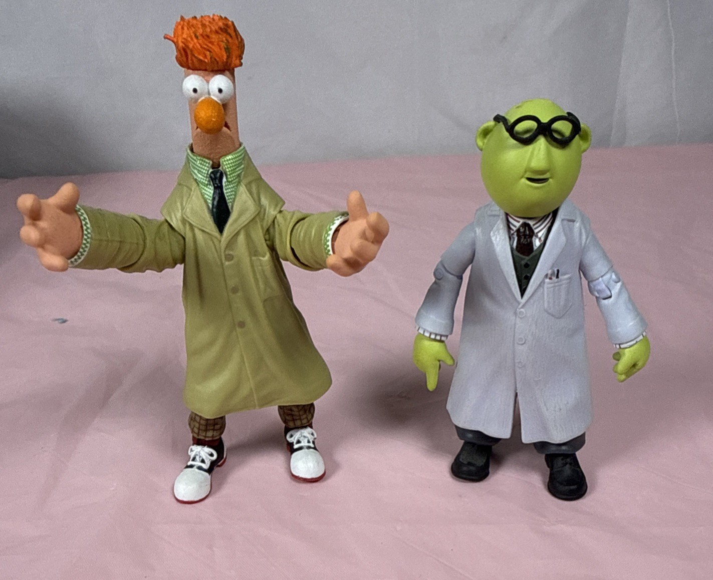 Muppets Dr. Bunsen Honeydew & Beaker 5" Figures Palisades Toys 2002 Muppet Show