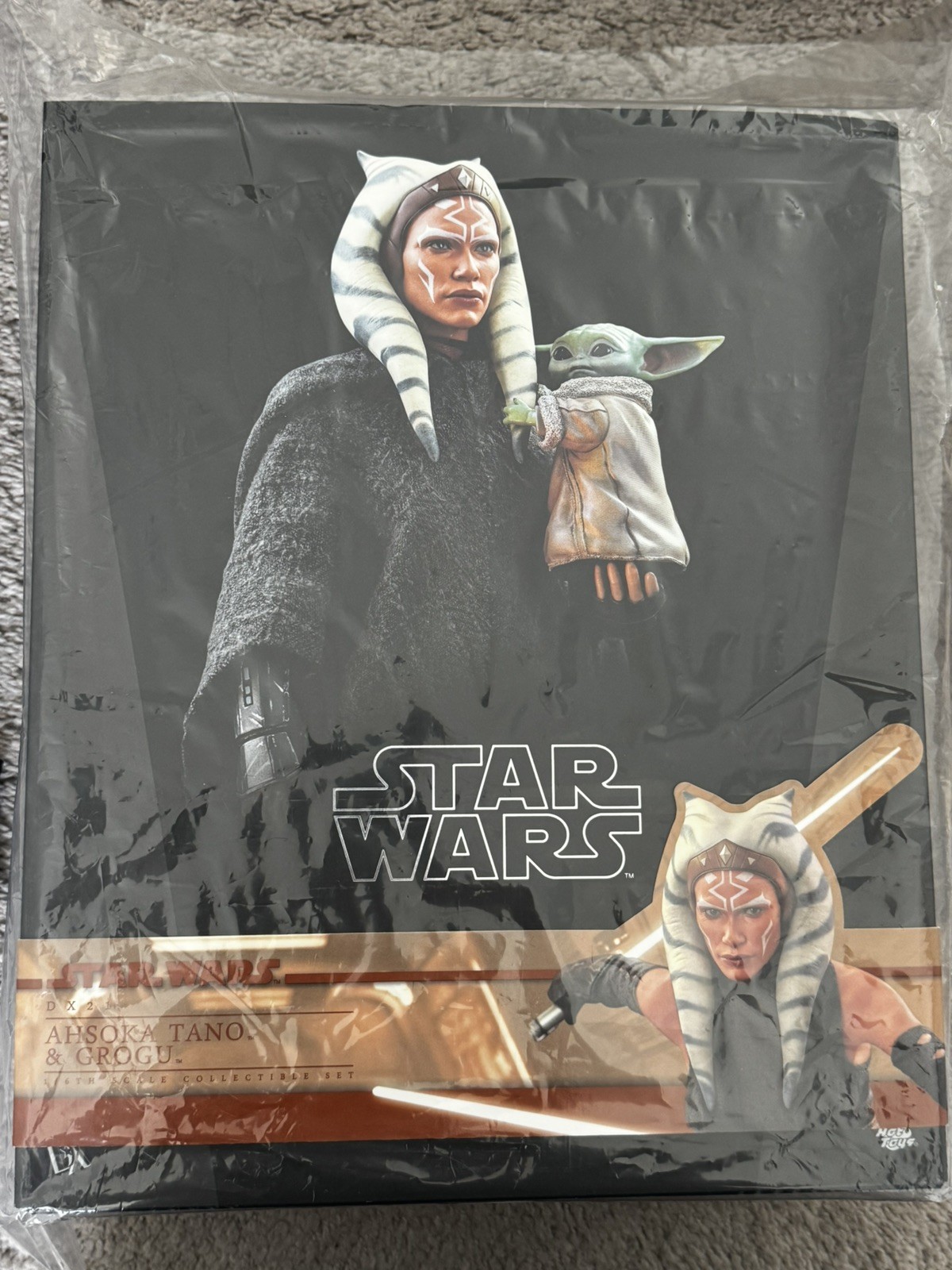 Hot Toys DX21 Star Wars Deluxe Ahsoka Tano & Grogu Modellino scala 1/6