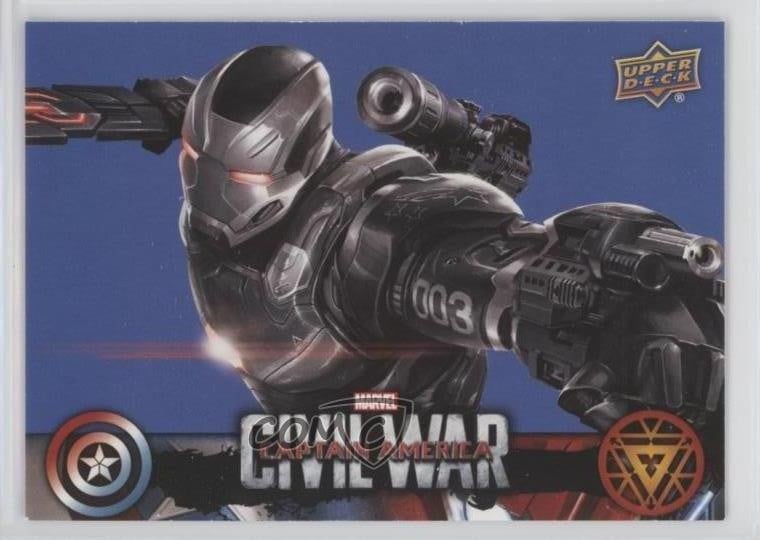 2016 Upper Deck Marvel Captain America: Civil Retail Blue War Machine #CW22 2k3